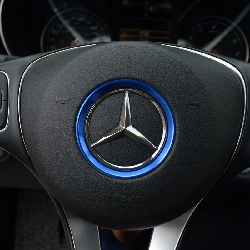 Skirta Mercedes Benz GLE CLA GLA W213 W246 W205 C117 vairo centrinio žiedo lipdukas automobilio skydelio apdailos dangtelio dekoravimo priedai