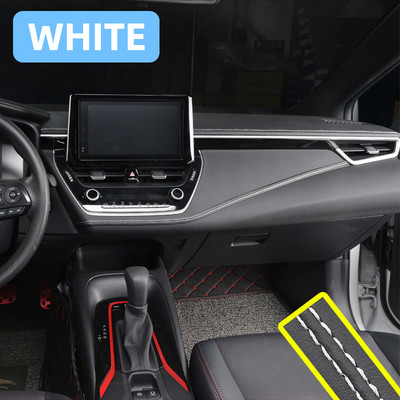 Bandă de decorare pentru muluri de mașină din piele PU Linie de decorare interioară a mașinii pentru ușă tablou de bord împletitură autocolant bandă DIY universal 1,5x200cm