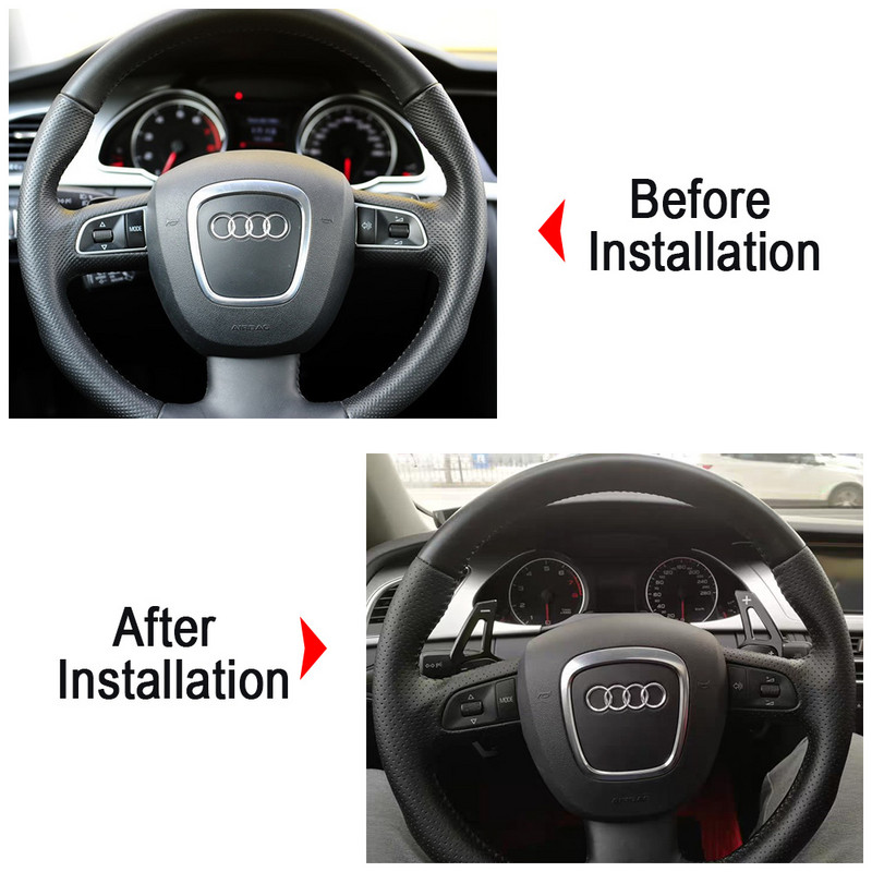 Pentru Audi TT TTS MK2 8J A5 S5 Coupe A4 B8 A3 8P S3 Q5 A8 R8 Sportback Quattro Sline Volan auto DSG Shift Paddle Extensie