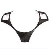 Capac buton comutator panou volan Decorat din fibra de carbon pentru BMW Seria 3/E90 2005-2012, Accesorii pentru interior auto