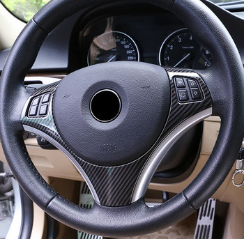 Панел на волана Превключвател на капака на бутона от въглеродни влакна за BMW 3 Series/E90 2005-2012, аксесоари за автомобилен интериор