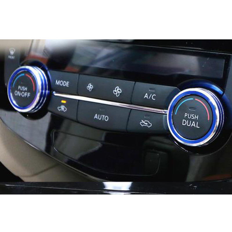 2бр. Автомобилен климатик за контрол на климатика Ring Drim Cover за Nissan Rogue X-Trail 2014-2018 водоустойчиви аксесоари за стайлинг на автомобили