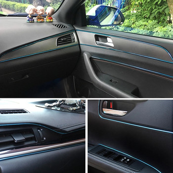 Διακοσμητικές λωρίδες εσωτερικού αυτοκινήτου 5M για Ford MK2 MK3 MK4 ST Mondeo Fiesta Kuga Mustang Escape Car Central Control Αξεσουάρ διακόσμησης
