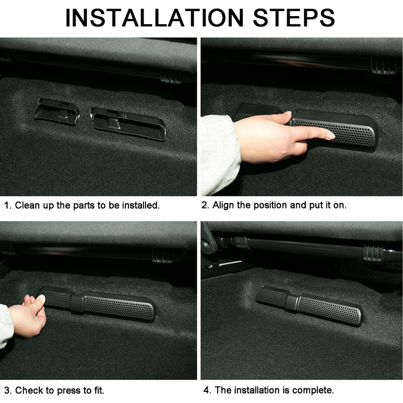 2 бр./компл. Чисто нов ABS автомобилен капак за вентилационен отвор за SEAT Ateca 2016 2017 2018 Капаци на изходните канали на климатика под седалката