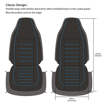 Луксозна калъфка за столче за кола от изкуствена кожа Пълен комплект въздушни възглавници Съвместими и разделен капак за пейка Универсални автомобилни калъфи за TOYOTA за KIA