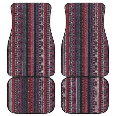 SZÍNES BOHO AZTEC STREAKS autós padlószőnyeg első és hátsó szőnyeg készlet, univerzálisan illeszkedő autószőnyeg padlószőnyeg készlet 4 darab SUV-hoz, kisteherautóhoz