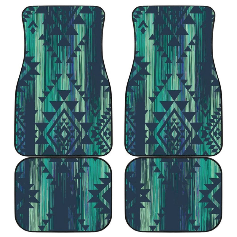 SZÍNES BOHO AZTEC STREAKS autós padlószőnyeg első és hátsó szőnyeg készlet, univerzálisan illeszkedő autószőnyeg padlószőnyeg készlet 4 darab SUV-hoz, kisteherautóhoz