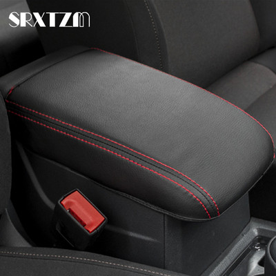 PU Leather Car Armrest Cover Trim Center Console Lid Car Accessories For VW Golf 7 MK7 2013 2014 2015 2016 2017