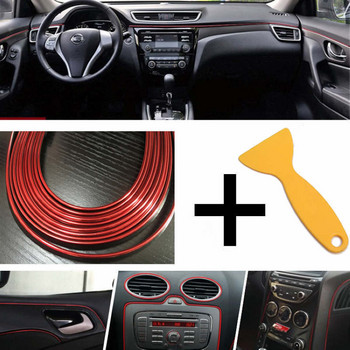Rhyming 5M Car-styling Trim Strip Εσωτερικό Αυτοκινήτου Διακοσμητική γραμμή καλουπώματος Ευέλικτη πόρτα με διάκενο Αξεσουάρ αυτοκινήτου Εσωτερικά μέρη