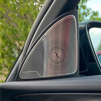 Διακοσμητικό κάλυμμα ηχείου πόρτας αυτοκινήτου Αυτοκόλλητο μεγάφωνο 3D διακοσμητικό για Mercedes Benz AMG CE Class W205 W213 GLC Styling αυτοκινήτου