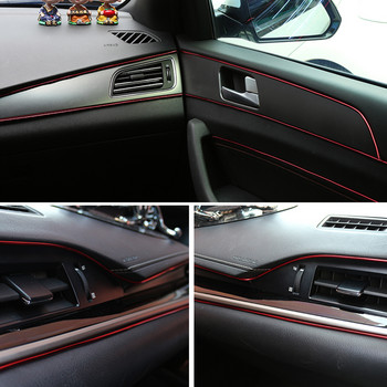 5M Universal διακοσμητικό χύτευσης αυτοκινήτου Ευέλικτη γραμμή Ειδική για Εσωτερική Τροποποίηση Κενά πόρτας Ενσωματωμένες φωτεινές λωρίδες ταμπλό