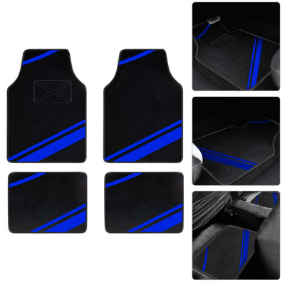 4 buc. Covorașe auto Covor universal Set complet Accesorii auto Tampoane pentru picioare pentru auto