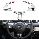 ABS Chromo apdailos priedai, skirti Volkswagen /VW /GOLF 6 MK6 /POLO /JETTA MK5 MK6 bora vairo lipdukas