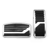 Rozsdamentes acél autópedálok Mitsubishi ASX Outlander Eclipse Cross Pajero Lancer EX AU LHD 2012 - 2020 automatikus pedálburkolathoz