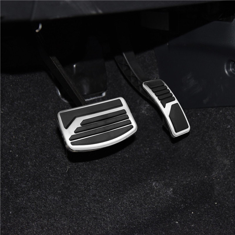 Rozsdamentes acél autópedálok Mitsubishi ASX Outlander Eclipse Cross Pajero Lancer EX AU LHD 2012 - 2020 automatikus pedálburkolathoz