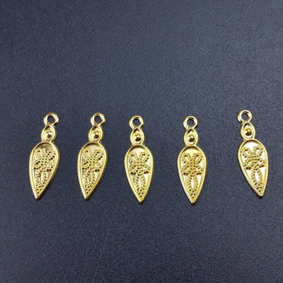 50db / tétel Fém Crafts DIY ékszerek Findings charm medálok cseppek Fül Kézi lánc Nyaklánc kiegészítők