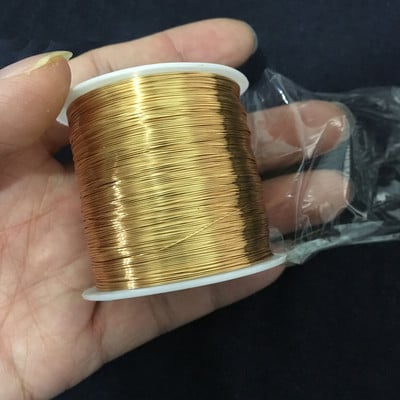 100 m ÚJ nagy tekercsű rézhuzal 0,3/0,4 mm-es ékszerhuzal gyöngyfűző drót barkácsolás, kézműves húr Anyag tartozékok