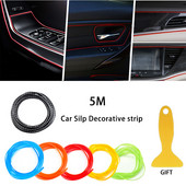 Dizajn automobila 5M/kom Univerzalni DIY Fleksibilni ukrasi interijera Ukrasne letvice Naljepnice rubova automobila DIY Auto pribor