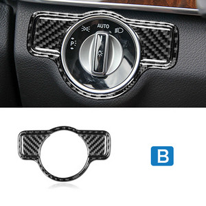 Brzina zraka Naljepnice prekidača prednjih svjetala od ugljičnih vlakana za Mercedes Benz ABCEG klasu CLA GLA GLE GLK GL Dodatna oprema Prekrivač automobila