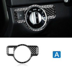 Brzina zraka Naljepnice prekidača prednjih svjetala od ugljičnih vlakana za Mercedes Benz ABCEG klasu CLA GLA GLE GLK GL Dodatna oprema Prekrivač automobila