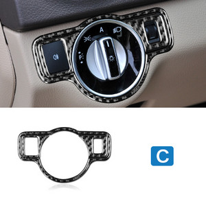 Brzina zraka Naljepnice prekidača prednjih svjetala od ugljičnih vlakana za Mercedes Benz ABCEG klasu CLA GLA GLE GLK GL Dodatna oprema Prekrivač automobila