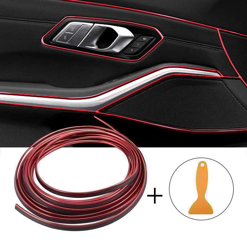 5M Unutrašnjost automobila Dekoracija armaturne ploče Umetnuta traka za kalupljenje Vrata Gap Izlazna brtva upravljača Fleksibilni ukrasni ukrasni dodaci