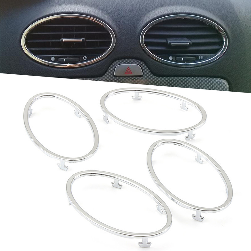Car Styling 6 DB légkondicionáló kimenet dekoráció Ford Focus 2-höz 2005 2006 2007 2008 2009 2010 2011-2013 autótartozékok