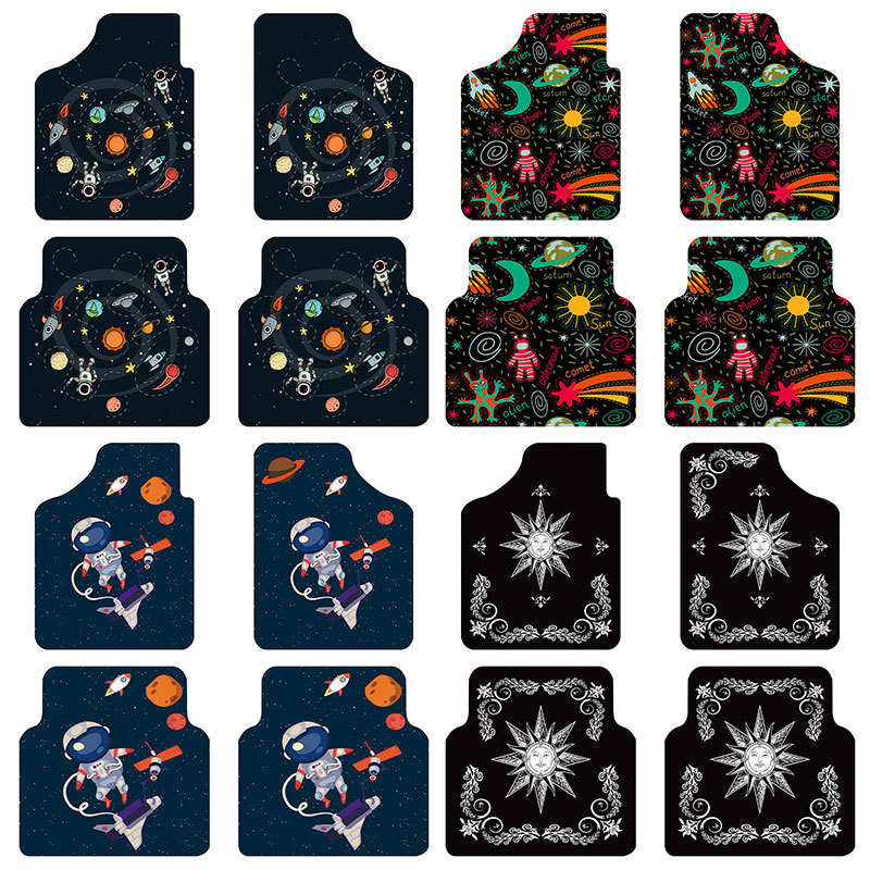 Covoraș universal pentru podea auto Set complet de 4 covoare pentru podea față și spate de protecție Auto SUV Camioane Van Sedan Cauciuc