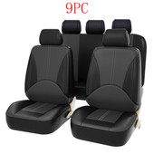 2PC 4PC 9PC PU bőr autó üléshuzat védő márka párna első hátsó hátsó üléstámasz üléstámasz Automatikus huzatok Mat Pad Csúszásgátló