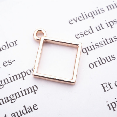 Mini arany UV gyanta alap nyitott keret, epoxi forma fém bűbáj ékszer medál keret nyaklánc kiegészítők barkács kézműves szerszám