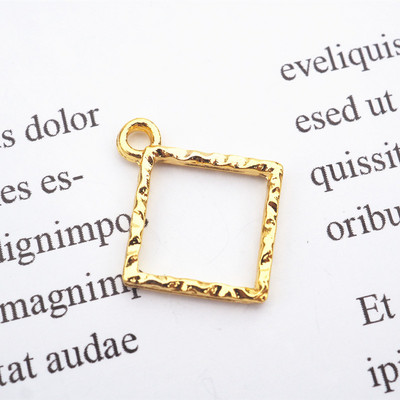 Mini arany UV gyanta alap nyitott keret, epoxi forma fém bűbáj ékszer medál keret nyaklánc kiegészítők barkács kézműves szerszám