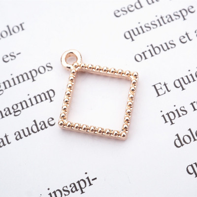 Mini arany UV gyanta alap nyitott keret, epoxi forma fém bűbáj ékszer medál keret nyaklánc kiegészítők barkács kézműves szerszám