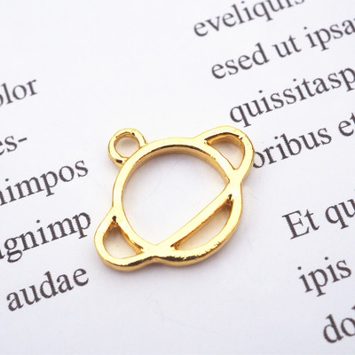 Mini arany UV gyanta alap nyitott keret, epoxi forma fém bűbáj ékszer medál keret nyaklánc kiegészítők barkács kézműves szerszám