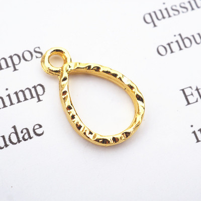 Mini arany UV gyanta alap nyitott keret, epoxi forma fém bűbáj ékszer medál keret nyaklánc kiegészítők barkács kézműves szerszám