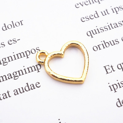 Mini arany UV gyanta alap nyitott keret, epoxi forma fém bűbáj ékszer medál keret nyaklánc kiegészítők barkács kézműves szerszám