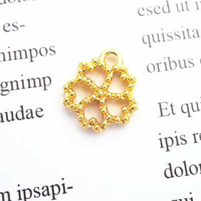 Mini arany UV gyanta alap nyitott keret, epoxi forma fém bűbáj ékszer medál keret nyaklánc kiegészítők barkács kézműves szerszám