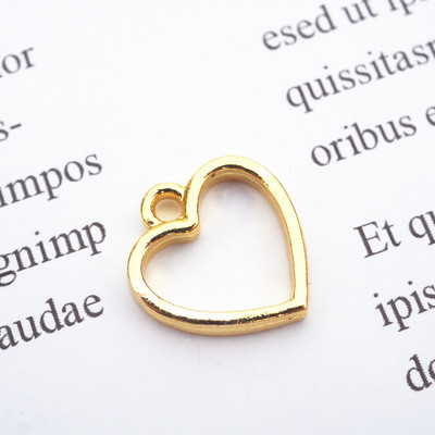 Mini arany UV gyanta alap nyitott keret, epoxi forma fém bűbáj ékszer medál keret nyaklánc kiegészítők barkács kézműves szerszám