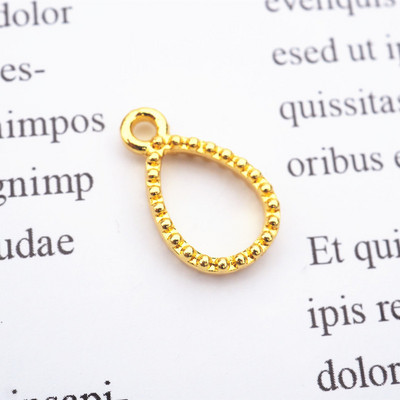 Mini arany UV gyanta alap nyitott keret, epoxi forma fém bűbáj ékszer medál keret nyaklánc kiegészítők barkács kézműves szerszám