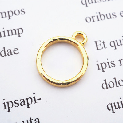 Mini arany UV gyanta alap nyitott keret, epoxi forma fém bűbáj ékszer medál keret nyaklánc kiegészítők barkács kézműves szerszám