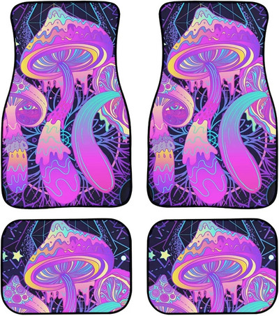 AFPANQZ Cool Dragon Design autós padlószőnyeg teljes készlet 4 első és hátsó padlószőnyeg Védelem SUV teherautó furgonok limuzinok gumi