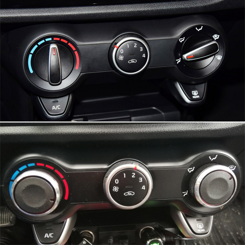2 komada po kompletu Okretni prekidač klima uređaja za automobil, AC gumb za KIA RIO K2 KXCROSS 2017 2018 2019 automobilska oprema