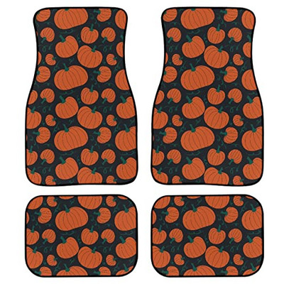 Γυναικεία πατάκια αυτοκινήτου 4 τεμαχίων, Αξεσουάρ αυτοκινήτου με στάμπα λουλουδιών κόκκινου τριαντάφυλλου Χαλί από καουτσούκ δαπέδου Προστασία παντός καιρού για αυτοκίνητο