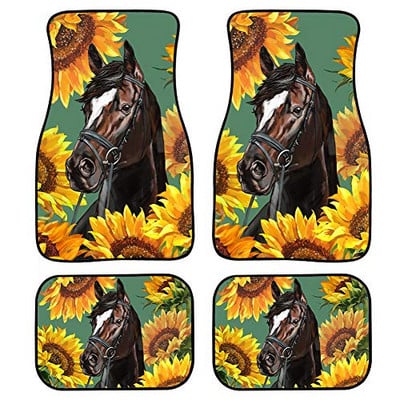 Πλήρες σετ 4 τεμαχίων Πατάκια αυτοκινήτου Πεταλούδες Λαστιχένια Πατάκια Αυτοκινήτου Πίσω Κουβέρτες Μπροστινά Πίσω Πόδι, Universal Εφαρμογή για Sedan