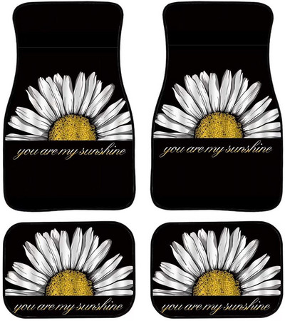 Πλήρες σετ 4 τεμαχίων Πατάκια αυτοκινήτου Πεταλούδες Λαστιχένια Πατάκια Αυτοκινήτου Πίσω Κουβέρτες Μπροστινά Πίσω Πόδι, Universal Εφαρμογή για Sedan