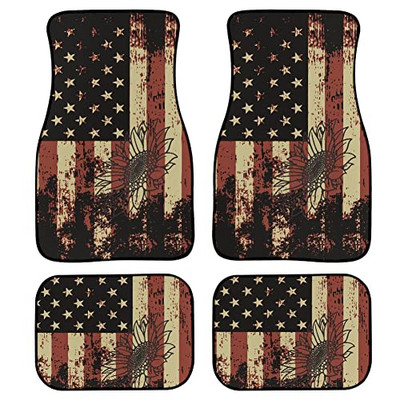 Dodaci za dekoraciju automobila 4-dijelne patosnice za automobile, slatki print gljiva Automobilske tepisi Gumene neklizajuće patosnice Univerzalne