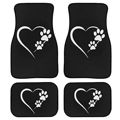 Dodaci za dekoraciju automobila 4-dijelne patosnice za automobile, slatki print gljiva Automobilske tepisi Gumene neklizajuće patosnice Univerzalne