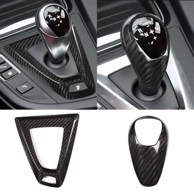 BMW F80 F82 F87 M3 M4 M2 M5 F83 F85 X5M F86 X6M F13 valódi szénszálas autóhoz, sebességváltó gombsapka fedél matrica panel burkolat