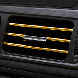 SRXTZM 20 cm stilizirana obloga za automobil Ukrasna traka za izlaz zraka Rešetka unutrašnjeg ventilacijskog otvora Prekidač Obloga ruba Ukrasna traka za izlaz DIY 10 kom