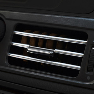 SRXTZM 20 cm stilizirana obloga za automobil Ukrasna traka za izlaz zraka Rešetka unutrašnjeg ventilacijskog otvora Prekidač Obloga ruba Ukrasna traka za izlaz DIY 10 kom