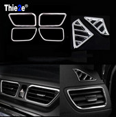6PCS Za KIA RIO K2 2010-2016 ABS kromirana obloga poklopac izlaza klima uređaja unutarnja dekoracija prsten naljepnica